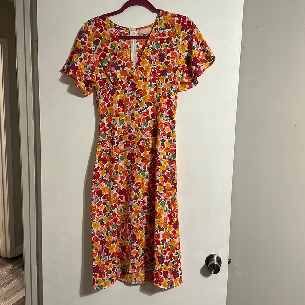 Floral print midi dress size small